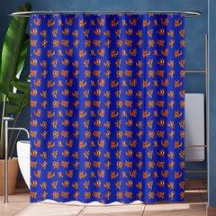 Cute Sketchy Monsters Motif Pattern Shower Curtain 60  X 72  (medium) 