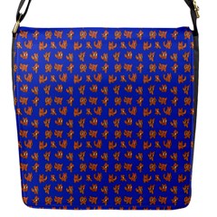 Cute Sketchy Monsters Motif Pattern Flap Closure Messenger Bag (s)