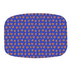 Cute Sketchy Monsters Motif Pattern Mini Square Pill Box