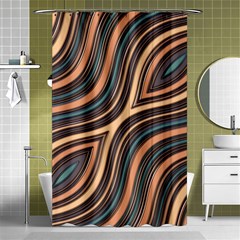 Illustration Background Metalizer Art Glass Shower Curtain 48  X 72  (small)  by Askadina