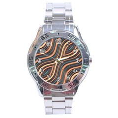 Illustration Background Metalizer Art Glass Stainless Steel Analogue Watch by Askadina