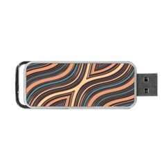 Illustration Background Metalizer Art Glass Portable Usb Flash (two Sides) by Askadina