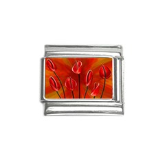 Flowers Red Italian Charm (9mm) by Askadina