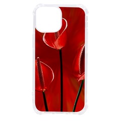 Flowers Red Iphone 13 Mini Tpu Uv Print Case by Askadina