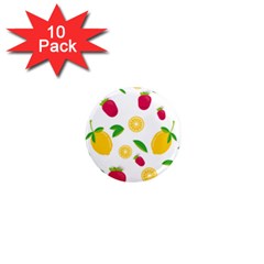 Strawberry Lemons Fruit 1  Mini Magnet (10 Pack)  by Askadina