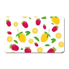 Strawberry Lemons Fruit Magnet (rectangular) by Askadina