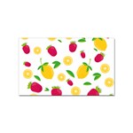 Strawberry Lemons Fruit Sticker Rectangular (100 pack) Front