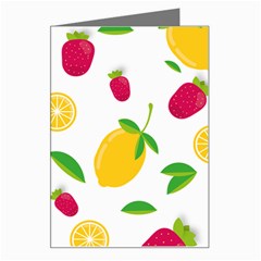 Strawberry Lemons Fruit Greeting Card by Askadina