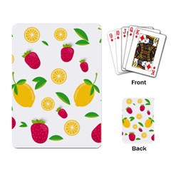 Strawberry Lemons Fruit Playing Cards Single Design (rectangle)