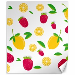 Strawberry Lemons Fruit Canvas 20  X 24  by Askadina