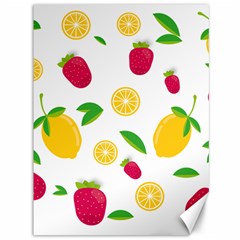 Strawberry Lemons Fruit Canvas 36  X 48  by Askadina