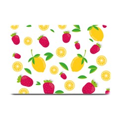 Strawberry Lemons Fruit Plate Mats by Askadina