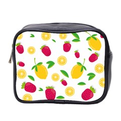 Strawberry Lemons Fruit Mini Toiletries Bag (two Sides) by Askadina