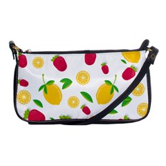 Strawberry Lemons Fruit Shoulder Clutch Bag by Askadina