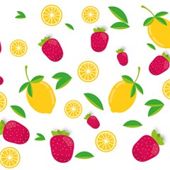 Strawberry Lemons Fruit Play Mat (square) by Askadina