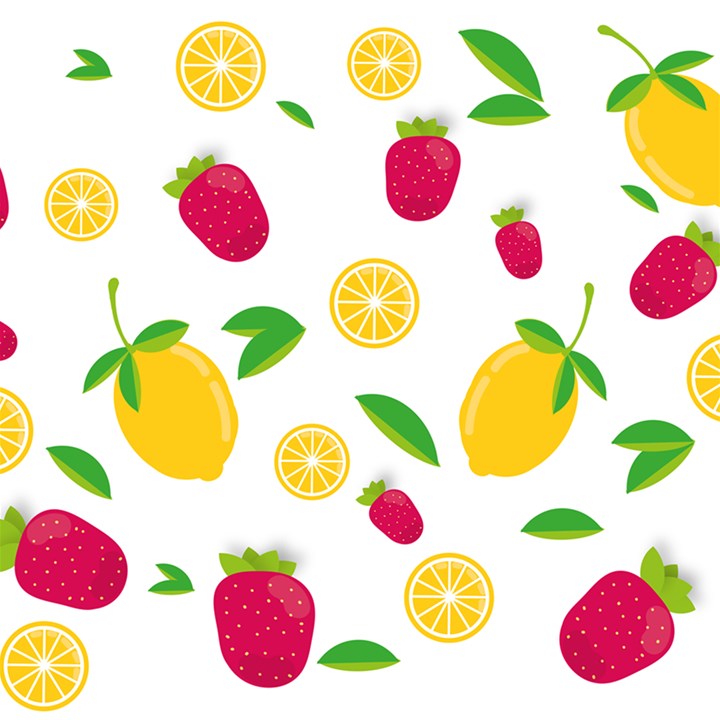 Strawberry Lemons Fruit Play Mat (Square)