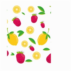 Strawberry Lemons Fruit Large Garden Flag (two Sides) by Askadina