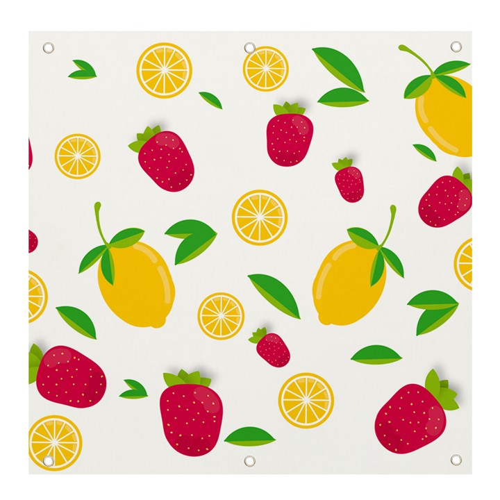 Strawberry Lemons Fruit Banner and Sign 4  x 4 