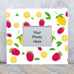 Strawberry Lemons Fruit White Wall Photo Frame 5  X 7  by Askadina