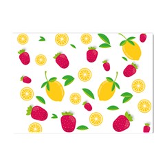 Strawberry Lemons Fruit Crystal Sticker (a4) by Askadina