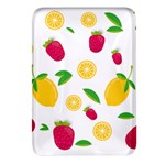 Strawberry Lemons Fruit Rectangular Glass Fridge Magnet (4 pack) Front