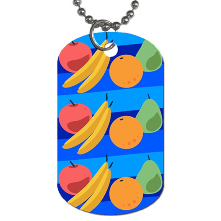 Fruit Texture Wave Fruits Dog Tag (One Side)