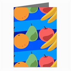 Fruit Texture Wave Fruits Greeting Cards (pkg Of 8) by Askadina