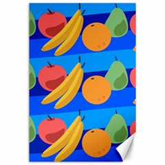 Fruit Texture Wave Fruits Canvas 24  X 36  by Askadina