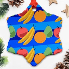 Fruit Texture Wave Fruits Ornament (snowflake)