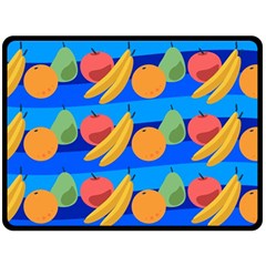 Fruit Texture Wave Fruits Two Sides Fleece Blanket (large)