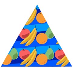 Fruit Texture Wave Fruits Wooden Puzzle Triangle by Askadina