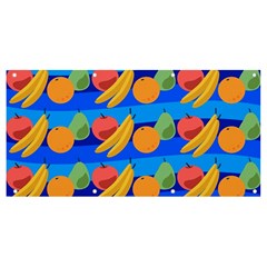 Fruit Texture Wave Fruits Banner And Sign 8  X 4  by Askadina