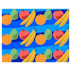 Fruit Texture Wave Fruits Premium Plush Fleece Blanket (medium) by Askadina