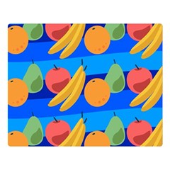 Fruit Texture Wave Fruits Premium Plush Fleece Blanket (large) by Askadina