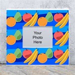 Fruit Texture Wave Fruits White Wall Photo Frame 5  x 7  Front