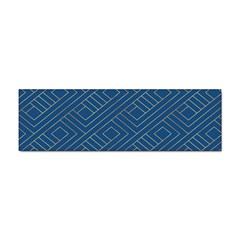 Plaid Background Blue Sticker Bumper (10 Pack) by Askadina