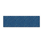 Plaid Background Blue Sticker Bumper (100 pack) Front