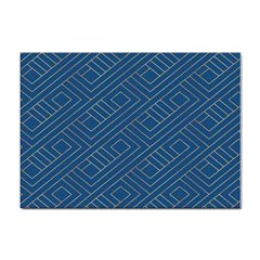 Plaid Background Blue Sticker A4 (100 Pack) by Askadina