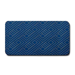 Plaid Background Blue Medium Bar Mat by Askadina