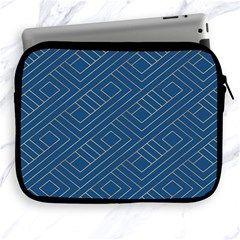 Plaid Background Blue Apple Ipad 2/3/4 Zipper Cases by Askadina