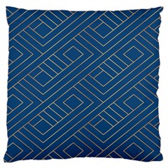 Plaid Background Blue Standard Premium Plush Fleece Cushion Case (two Sides) by Askadina