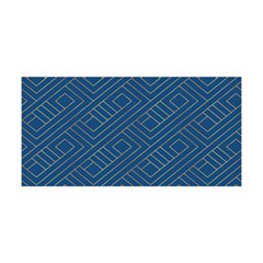 Plaid Background Blue Yoga Headband by Askadina