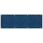 Plaid Background Blue Banner and Sign 9  x 3  Front