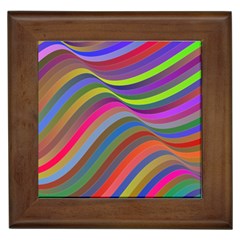 Psychedelic Surreal Background Framed Tile by Askadina