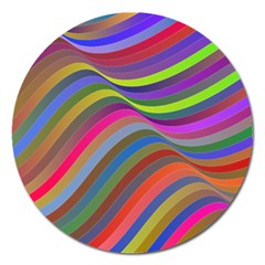 Psychedelic Surreal Background Magnet 5  (round) by Askadina