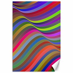 Psychedelic Surreal Background Canvas 12  X 18  by Askadina