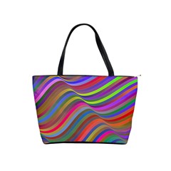 Psychedelic Surreal Background Classic Shoulder Handbag by Askadina