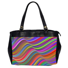 Psychedelic Surreal Background Oversize Office Handbag (2 Sides) by Askadina