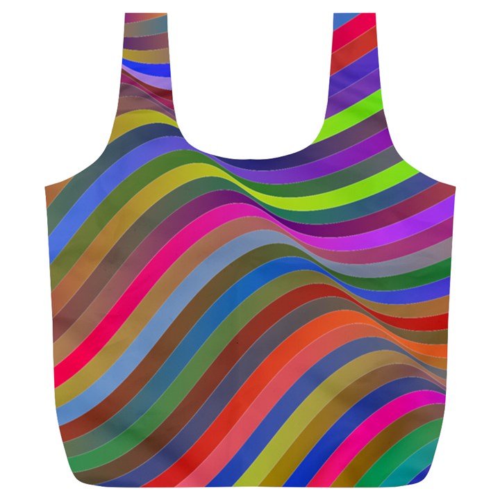 Psychedelic Surreal Background Full Print Recycle Bag (XL)