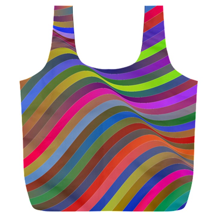 Psychedelic Surreal Background Full Print Recycle Bag (XXL)